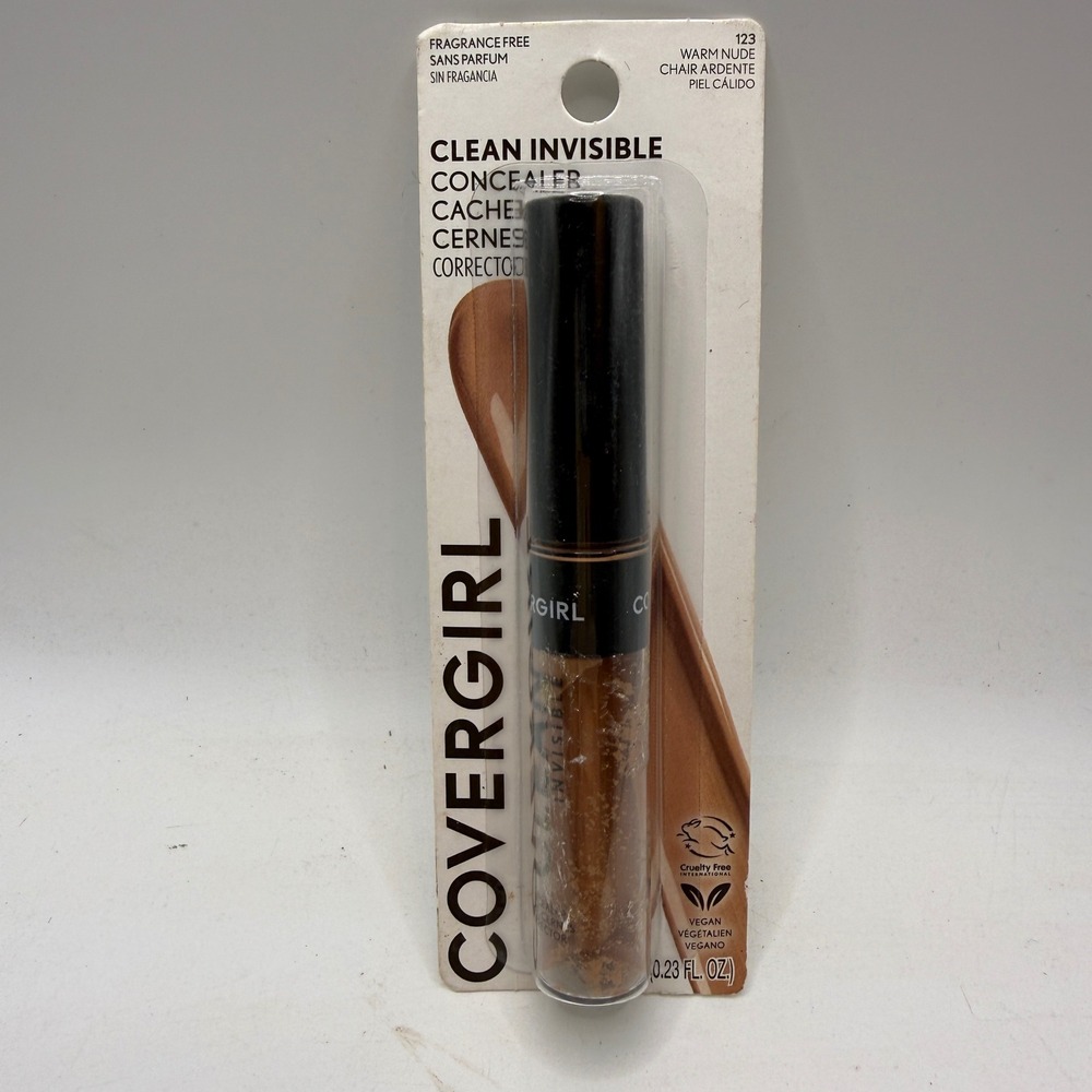 Covergirl Clean Invisible Concealer 123 Warm Nude Fragrance Free 0.23 fl oz